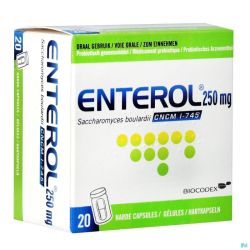 Enterol 20 Gélules 250 Mg