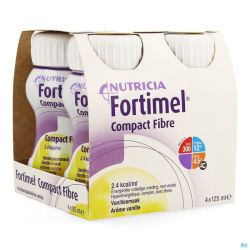 Fortimel Compact Fibre Vanille 125 Ml 4 Pièces
