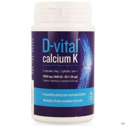 D-vital Calcium K Gélules 180