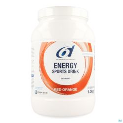 6d Sixd Energy Sports Drink Red Orange Poudre 1,3kg