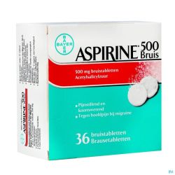Aspirine 500 36 Comprimés Effervescents