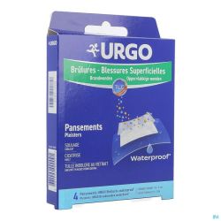 Urgo Brulures Superficielles Waterproof Pansement10x7cm 4
