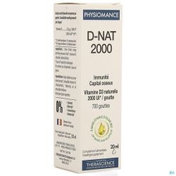 D-nat 2000 Flacon Gouttes 20ml Physiomance Phy341